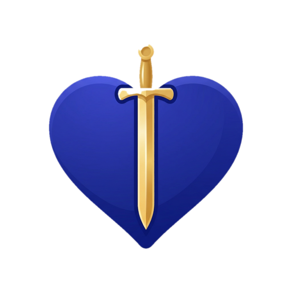 Sanda's WordUp sword and heart logo